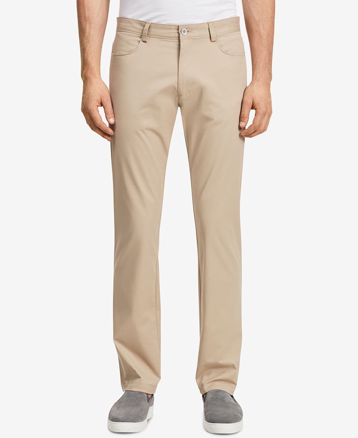 Calvin Klein Men's Sateen Slim-Fit Stretch Pants - Macy's