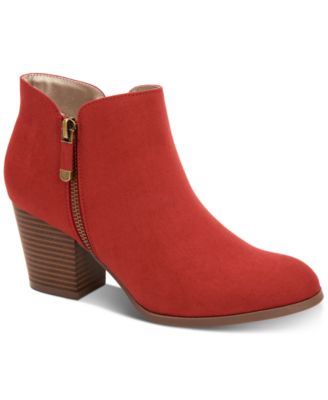 macys boots red
