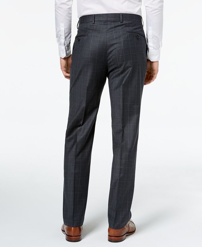 Lauren Ralph Lauren Men's Classic-Fit Windowpane Flannel Dress Pants ...