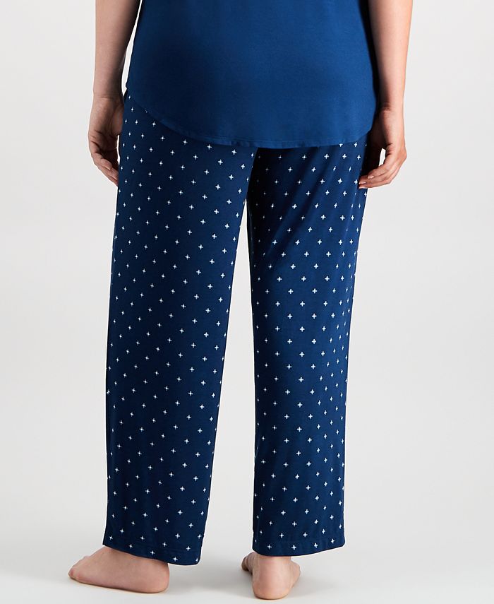 Alfani Plus Size Printed Pajama Pants, Created for Macy's & Reviews ...