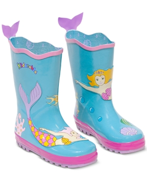 image of Kidorable Little Girls Mermaid Rain Boots