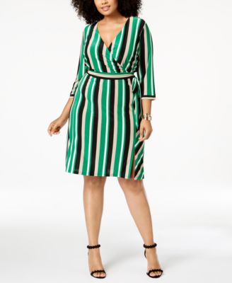 macys faux wrap dress