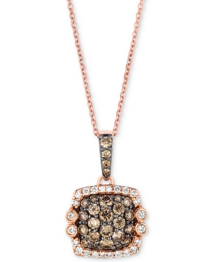 image of Le Vian Chocolatier Diamond Square Cluster 18