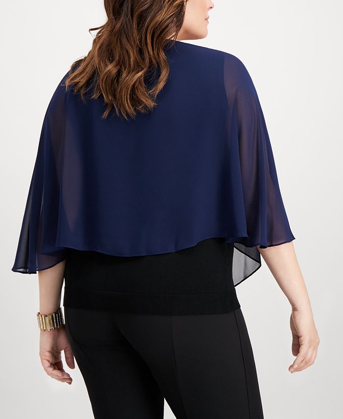 SL Fashions Plus Size Multi-Wear Shawl - Macy's