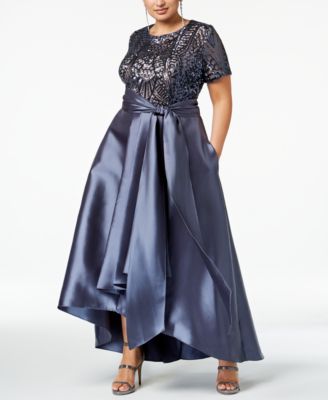 macys evening gowns plus size