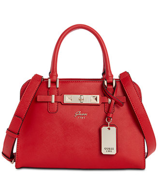 GUESS Cherie Girlfriend Satchel & Reviews - Handbags & Accessories - Macy's