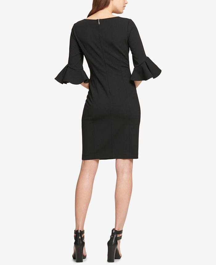 DKNY Bell-Sleeve Sheath Dress, Created for Macy's - Macy's