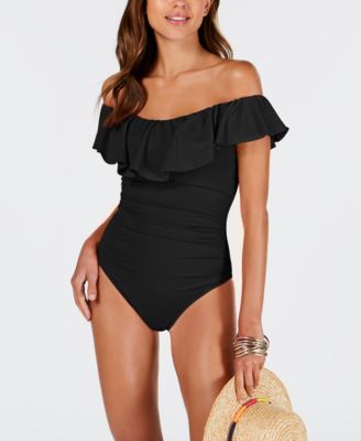 la blanca off the shoulder one piece