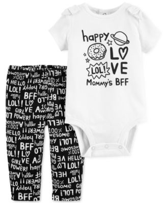 Carter's 2pc Baby Girl Mommy & Daddy Bodysuit and Pants Set main image 1