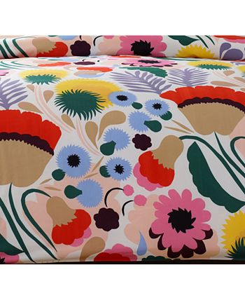 Marimekko Ojakelkukka Cotton Reversible 2 Piece Comforter Set, Twin &  Reviews - Designer Bedding - Bed & Bath - Macy's