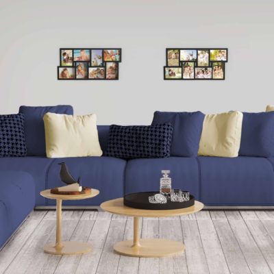 Collage Picture Frame with 8 Openings for 4x6 Photos by Lavish Home, Black