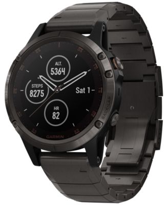 Garmin - Unisex fenix&reg; 5 Plus Titanium Band Smart Watch 47mm