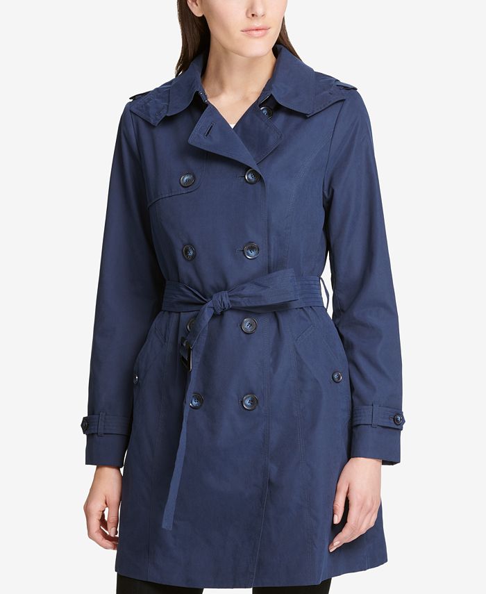 DKNY Double-Breasted Trench Coat, Created for Macy's - Macy's