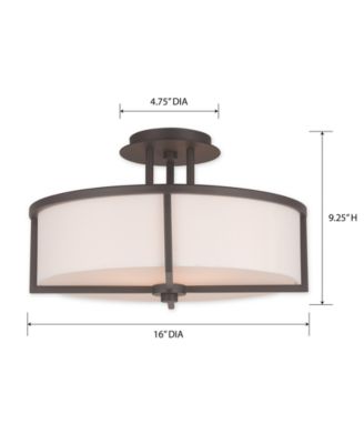Wesley 3-Light Semi-Flush Mount