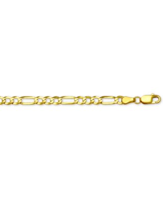 Figaro Link 18" Chain Necklace (4mm) in Solid 14k Gold