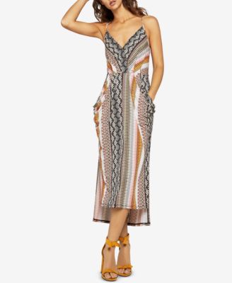 BCBGeneration - Tropical Faux-Wrap Dress