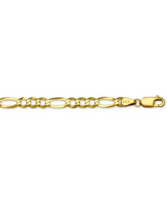 Italian Gold Figaro Link 22" Chain Necklace (5mm) In 14k Gold & Reviews ...