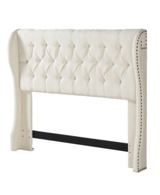Dwell Home Inc. - Cambridge Full/Queen Tufted Wing HB Cornstarch
