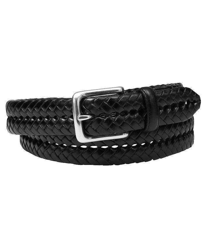 Fossil Maddox Braided Leather Belt Macy's