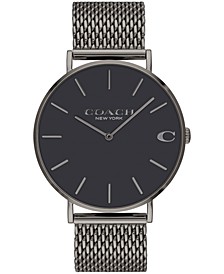 Men's Charles Gray Stainless Steel Mesh Bracelet Watch 36mm 