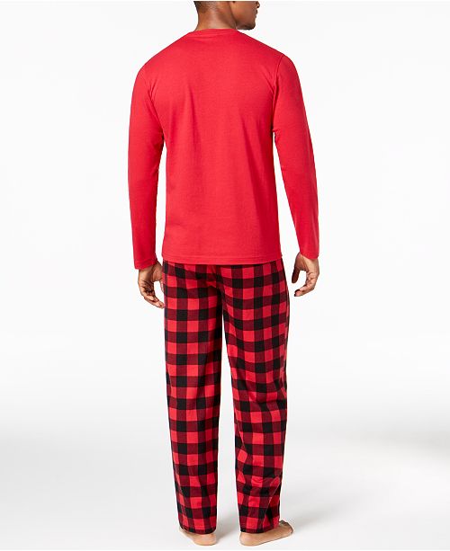 Family Pajamas Matching Men's Fleece Navidad Pajama Set, Created for
