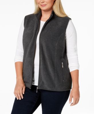 macys plus size vest