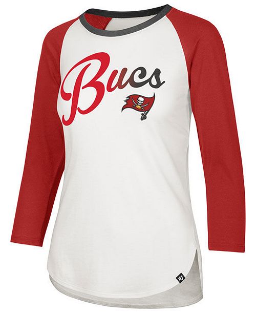 47 Brand Women S Tampa Bay Buccaneers Splitter Ombre Raglan