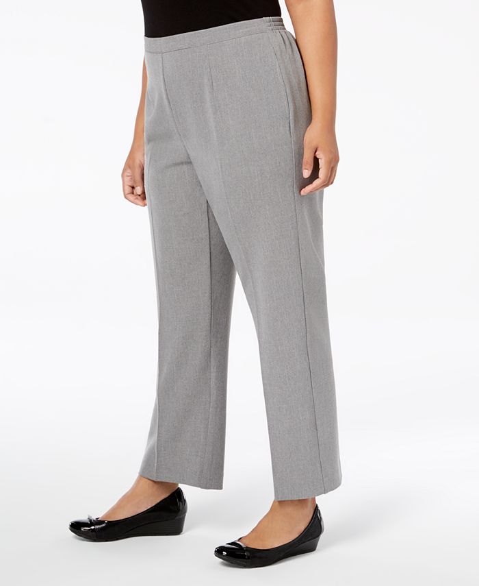 Alfred Dunner Plus Size Smart Investments Pull-On Pants - Macy's