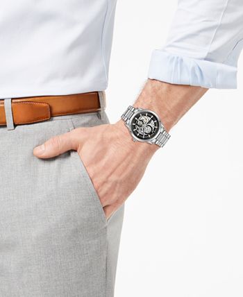 Bulova - Men's Automatic Sutton Stainless Steel Bracelet Watch 43mm