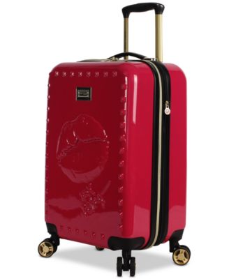 Betsey Johnson Lips 20 Hardside Carry On Spinner Macy s