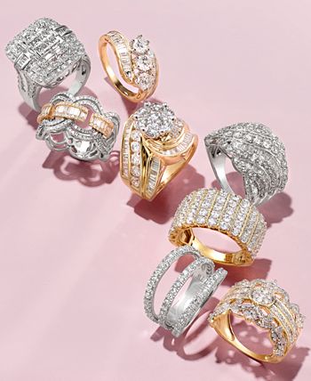Macy's Diamond Vintage Crown Ring in 14k Gold (3/4 ct. t.w.) - Macy's