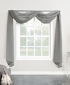 Sheer Voile Rod Pocket Curtain Panel, 216" L x 59" W