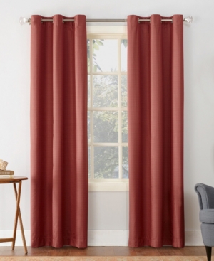 Sun Zero Cooper 40" X 95" Grommet Top Curtain Panel In Red