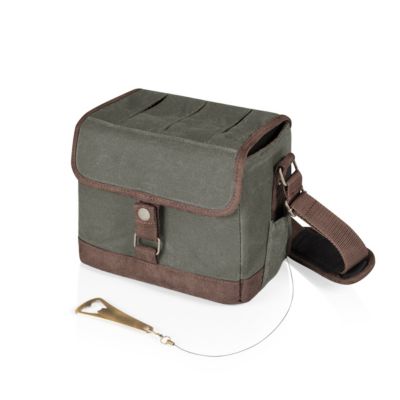 Legacy&reg; by Khaki Green & Brown Beer Caddy Cooler Tote with Opener