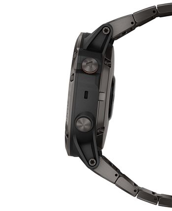 Garmin - Unisex fenix&reg; 5x Plus Gray Silicone Strap Smart Watch 51mm
