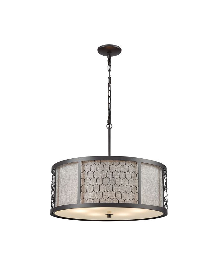 ELK Lighting Gilmore Drum Pendant - Macy's