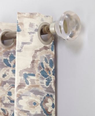 Regina Floral Watercolor Room Darkening Grommet Curtain Panel