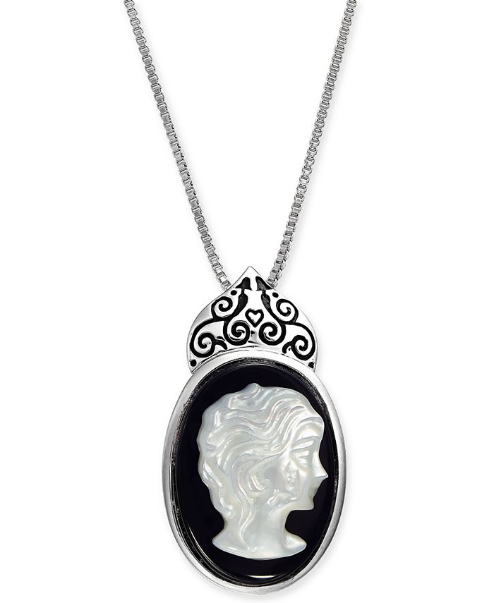 Macy s Onyx 18 x 13mm Mother of Pearl Cameo 18