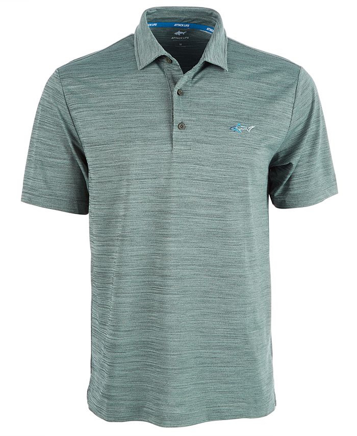 Greg Norman Men's 5 Iron SpaceDye Performance Golf Polo, Created for