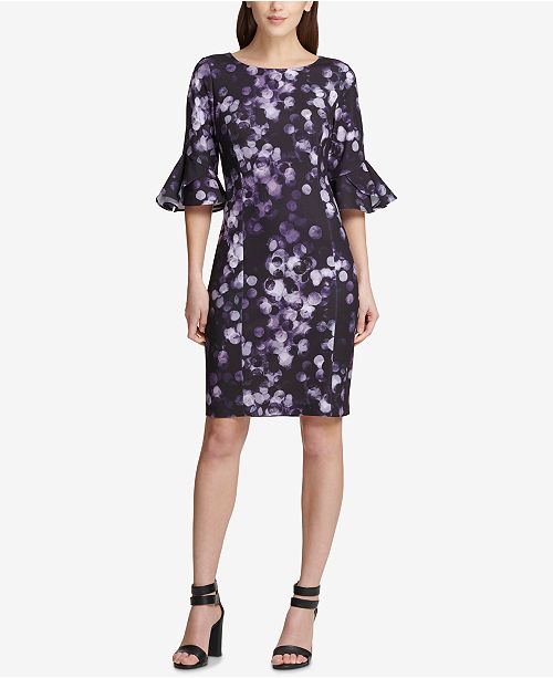 dkny bell sleeve dress