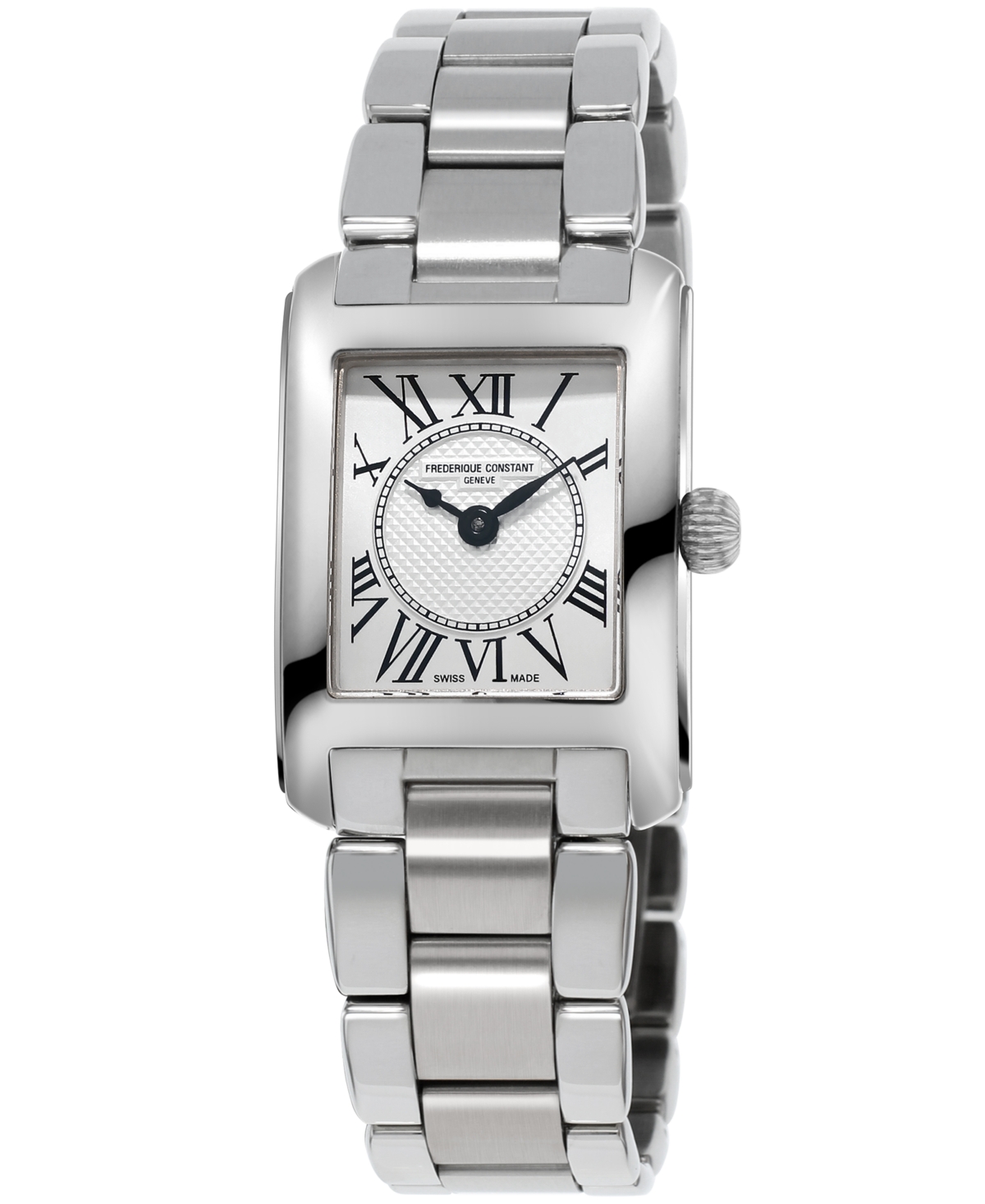 Frederique Constant Women's Swiss Carree Diamond (2/5 Ct. T.w.) Stainless Steel Bracelet Watch 23x21mm