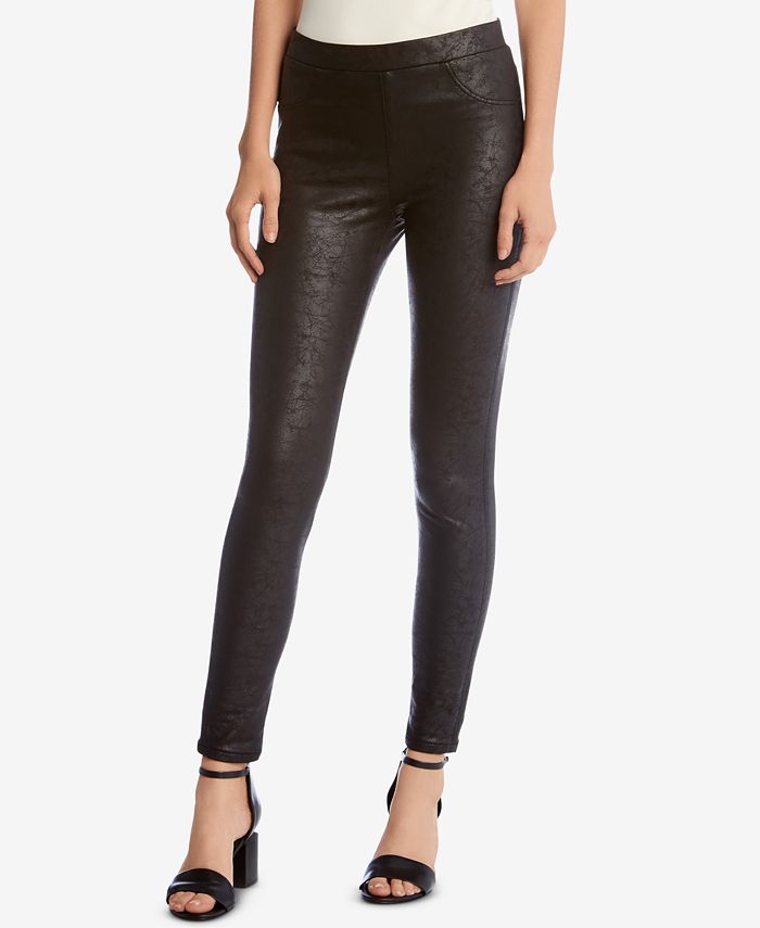 Pantalons Leggings Simili-Cuir Karen Kane - Noir - Taille XL/1X - NWT (Neuf Avec étiquettes)