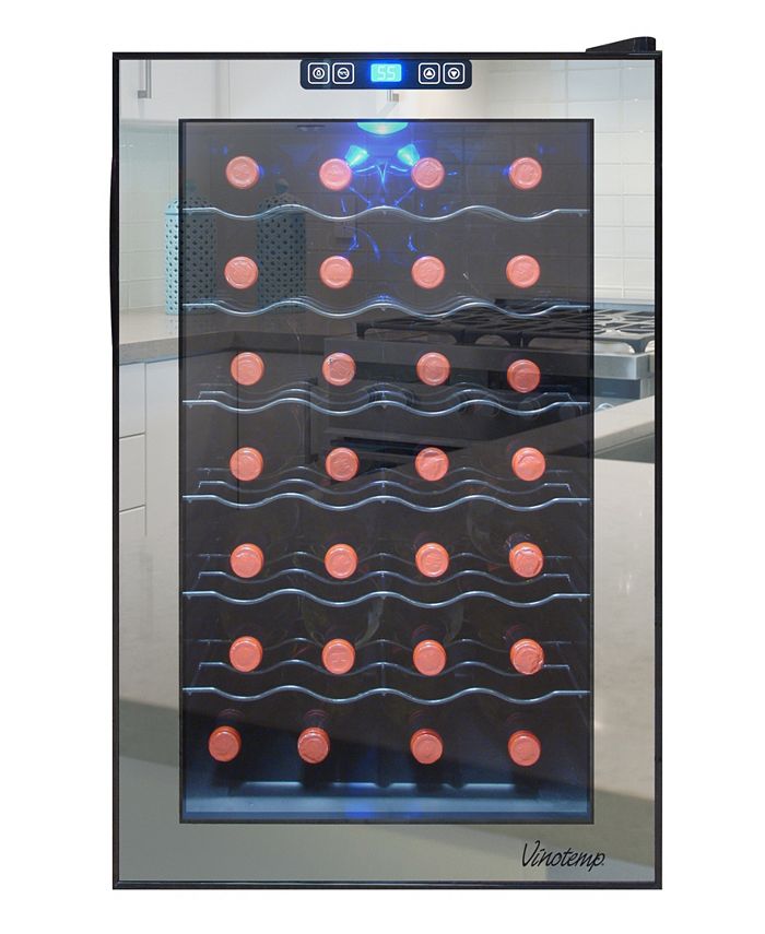 Vinotemp 28Bottle Mirrored Wine Cooler Macy's