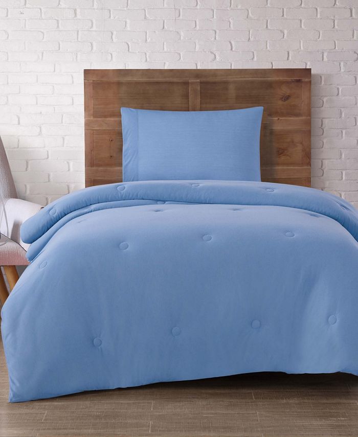 Brooklyn Loom Solid Jersey Twin XL 4 Piece Dorm Set Macy's