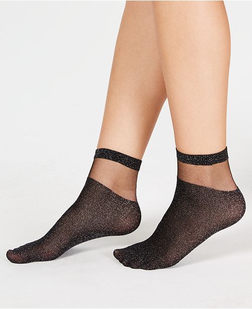 INC International Concepts I.N.C. Sheer Fashion Ankle Socks, Created