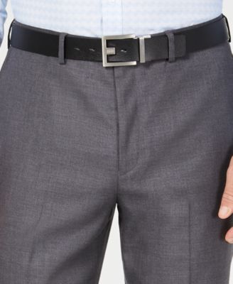 Andrew Marc Men's Modern-Fit Gray Neat Solid Suit