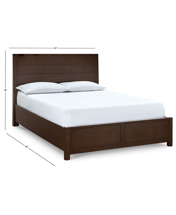 Furniture Tribeca Brown Storage Queen Bed, Created for Macy's Macy's