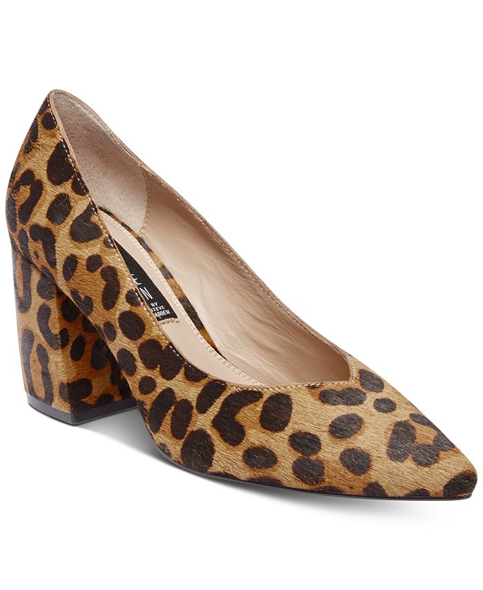 Steven pamina block heel pumps top