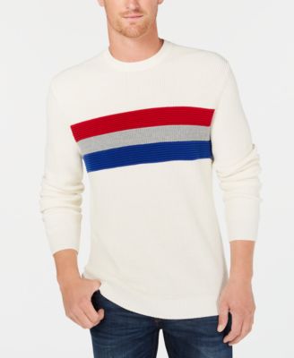 Club Room Men's Ottoman Stripe Sweater, Created For Macy's - Macy's