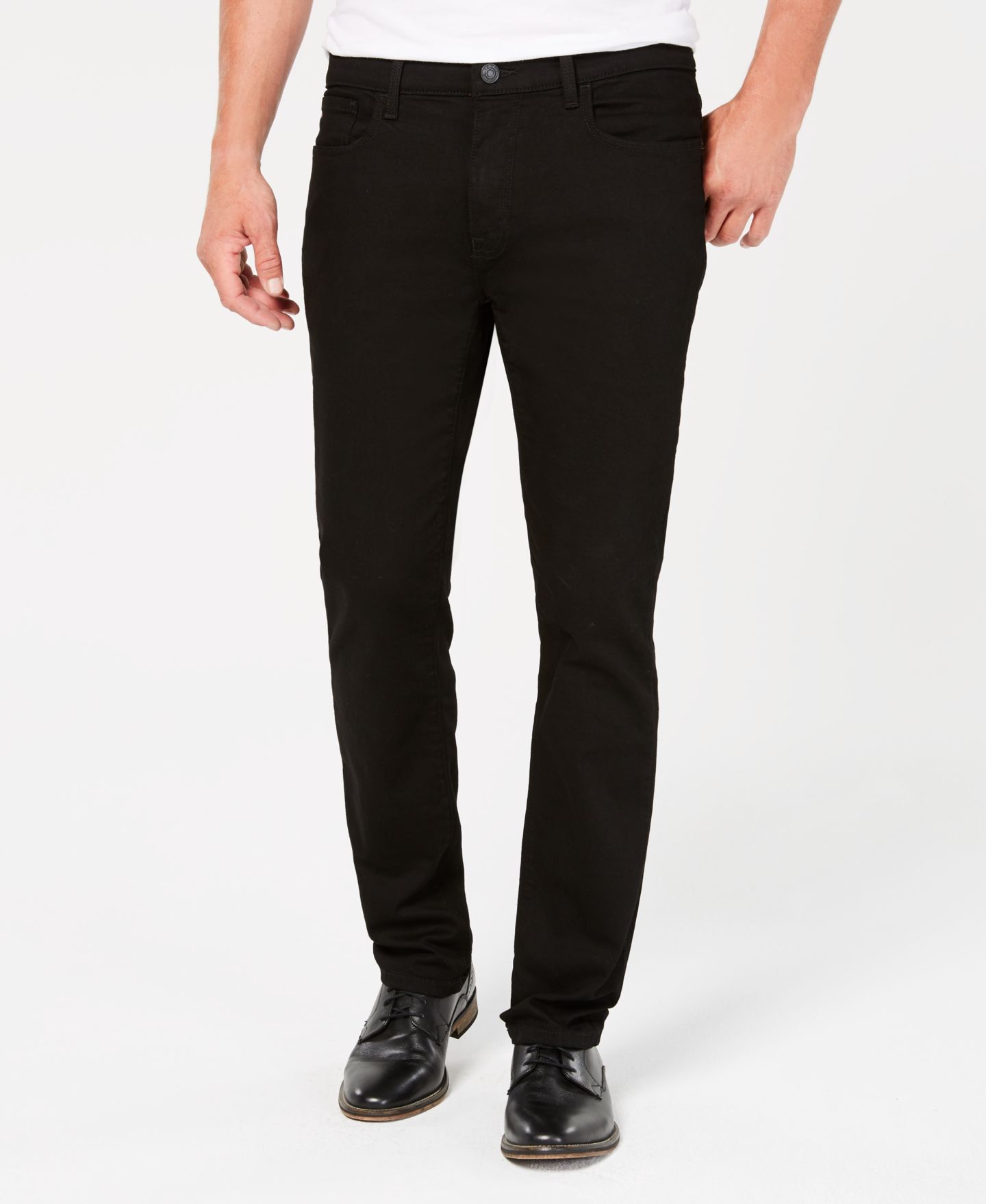 Мужские джинсы Tommy Hilfiger Big & Tall Straight Fit Stretch, цвет: Чёрный джинсовый — фото 1